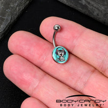 Load image into Gallery viewer, Heavy Metal Kitty Cat Belly Ring by Onyx O
