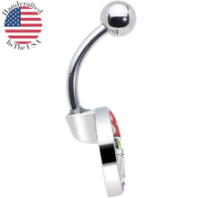 Load image into Gallery viewer, Polka Dot Mushroom Hat Cat Belly Ring by Onyx O
