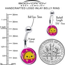 Load image into Gallery viewer, Mexican Fiesta Cute Taco Belly Ring by Onyx O