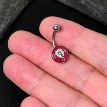 Load image into Gallery viewer, Love Me Not Flower Belly Ring by Onyx O