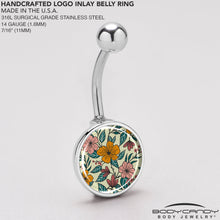 Load image into Gallery viewer, Blossom Creation Wildflower Flowers Belly Ring by Onyx O