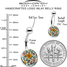 Load image into Gallery viewer, Blossom Creation Wildflower Flowers Belly Ring by Onyx O