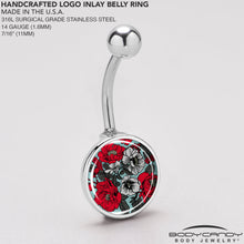 Load image into Gallery viewer, Blossom Creation Vibrant Bloom of Flowers Belly Ring by Onyx O