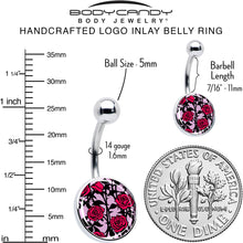 Load image into Gallery viewer, Blossom Creation Floral Love of Roses Belly Ring by Onyx O