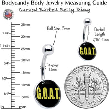 Load image into Gallery viewer, G.O.A.T. Belly Ring by Onyx O