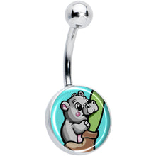 Load image into Gallery viewer, Cute Biting Baby Hippo Belly Ring