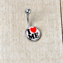 Load image into Gallery viewer, I Love Me Belly Ring by Onyx O