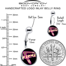 Load image into Gallery viewer, Karmic Boomerang Belly Ring by Onyx O