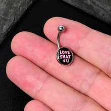 Load image into Gallery viewer, Love That 4 You Belly Ring by Onyx O