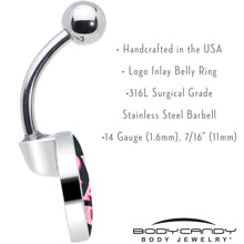 Load image into Gallery viewer, Love That 4 You Belly Ring by Onyx O
