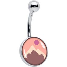 Load image into Gallery viewer, Mountain Sunrise Belly Ring by Onyx O