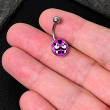 Load image into Gallery viewer, Panda Love Belly Ring by Onyx O