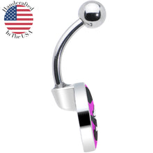 Load image into Gallery viewer, Panda Love Belly Ring by Onyx O
