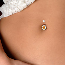 Load image into Gallery viewer, PB and J Peanut Butter and Jelly Sandwich BFF Set of 2 Belly Rings by Onyx O