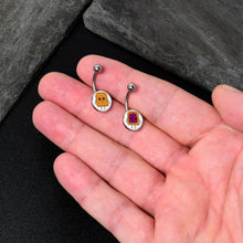 Load image into Gallery viewer, PB and J Peanut Butter and Jelly Sandwich BFF Set of 2 Belly Rings by Onyx O