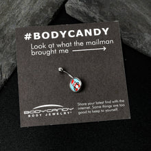 Load image into Gallery viewer, Snowfall Holiday Penguin Belly Ring by Onyx O