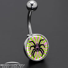 Load image into Gallery viewer, Psychedelic Spider Belly Ring by Onyx O
