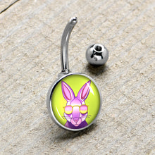 Load image into Gallery viewer, Cool Shades Bunny Belly Ring by Onyx O