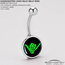 Load image into Gallery viewer, Shaka Hand Belly Ring by Onyx O