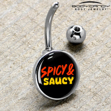 Load image into Gallery viewer, Spicy and Saucy Belly Ring by Onyx O