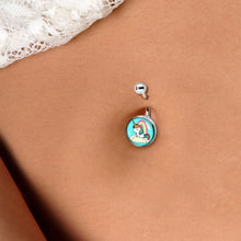 Load image into Gallery viewer, Rainbow Unicorn Belly Ring by Onyx O