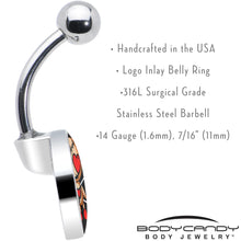 Load image into Gallery viewer, Valentine Heart Voodoo Doll Belly Ring