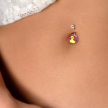 Load image into Gallery viewer, Yellow Ducky Belly Ring by Onyx O