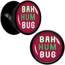 Load image into Gallery viewer, Bah Humbug Holiday Grouch Acrylic Saddle Plug Set by Onyx O