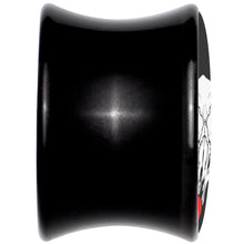 Load image into Gallery viewer, Holiday Dead Nosed Reindeer Black Acrylic Saddle Plug Set by Onyx O