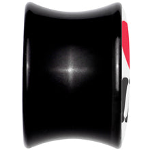 Load image into Gallery viewer, Black Acrylic I Love Me Double Flare Plug Set by Onyx O
