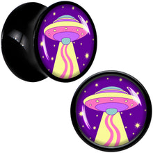 Load image into Gallery viewer, Style Space Invasion UFO Black Acrylic Saddle Plug Set by Onyx O