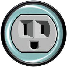 Load image into Gallery viewer, 0G Smiling Plug Outlet Black Acrylic Saddle Plug Set by Onyx O