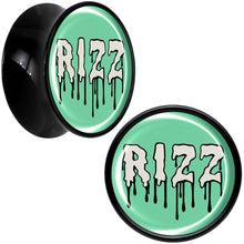 Load image into Gallery viewer, RIZZ Black Acrylic Saddle Plug Set by Onyx O