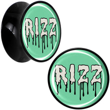 Load image into Gallery viewer, RIZZ Black Acrylic Saddle Plug Set by Onyx O