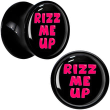 Load image into Gallery viewer, RIZZ ME UP Black Acrylic Saddle Plug Set by Onyx O