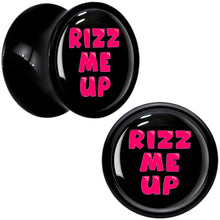 Load image into Gallery viewer, RIZZ ME UP Black Acrylic Saddle Plug Set by Onyx O