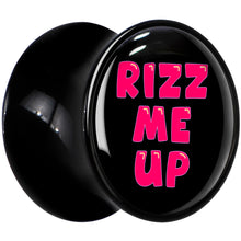 Load image into Gallery viewer, RIZZ ME UP Black Acrylic Saddle Plug Set by Onyx O