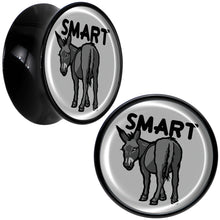 Load image into Gallery viewer, Donkey Smart Ass Black Acrylic Saddle Plug Set by Onyx O