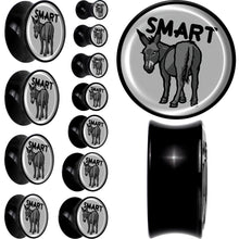 Load image into Gallery viewer, Donkey Smart Ass Black Acrylic Saddle Plug Set by Onyx O