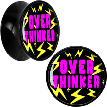 Load image into Gallery viewer, Over Thinker Impact Black Acrylic Saddle Plug Set by Onyx O