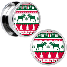 Load image into Gallery viewer, Ugly Christmas Sweater Screw Fit Plug Set Sizes 6mm to 20mm