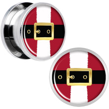 Load image into Gallery viewer, Christmas Santa Suit Screw Fit Plug Set Sizes 5mm to 20mm