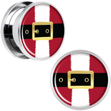 Load image into Gallery viewer, Christmas Santa Suit Screw Fit Plug Set Sizes 5mm to 20mm