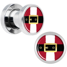 Load image into Gallery viewer, Christmas Santa Suit Screw Fit Plug Set Sizes 5mm to 20mm