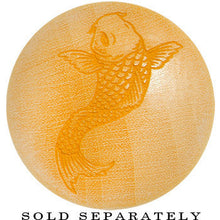 Load image into Gallery viewer, Organic Crocodile Wood Koi Fish Saddle Plug