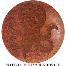 Load image into Gallery viewer, Organic Sawo Wood Sea Octopus Saddle Plug