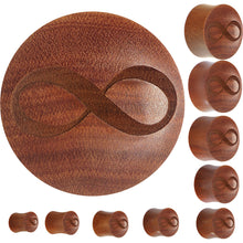 Load image into Gallery viewer, Organic Sawo Wood Infinity Saddle Plug