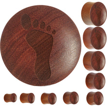 Load image into Gallery viewer, Organic Sawo Wood Footprint Saddle Plug