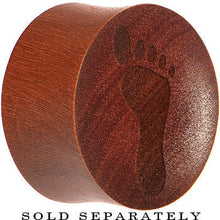 Load image into Gallery viewer, Organic Sawo Wood Footprint Saddle Plug