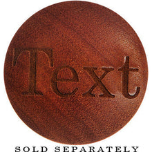 Load image into Gallery viewer, Custom Organic Sawo Wood PersonalizedSaddle Plug - buy 2 for a pair